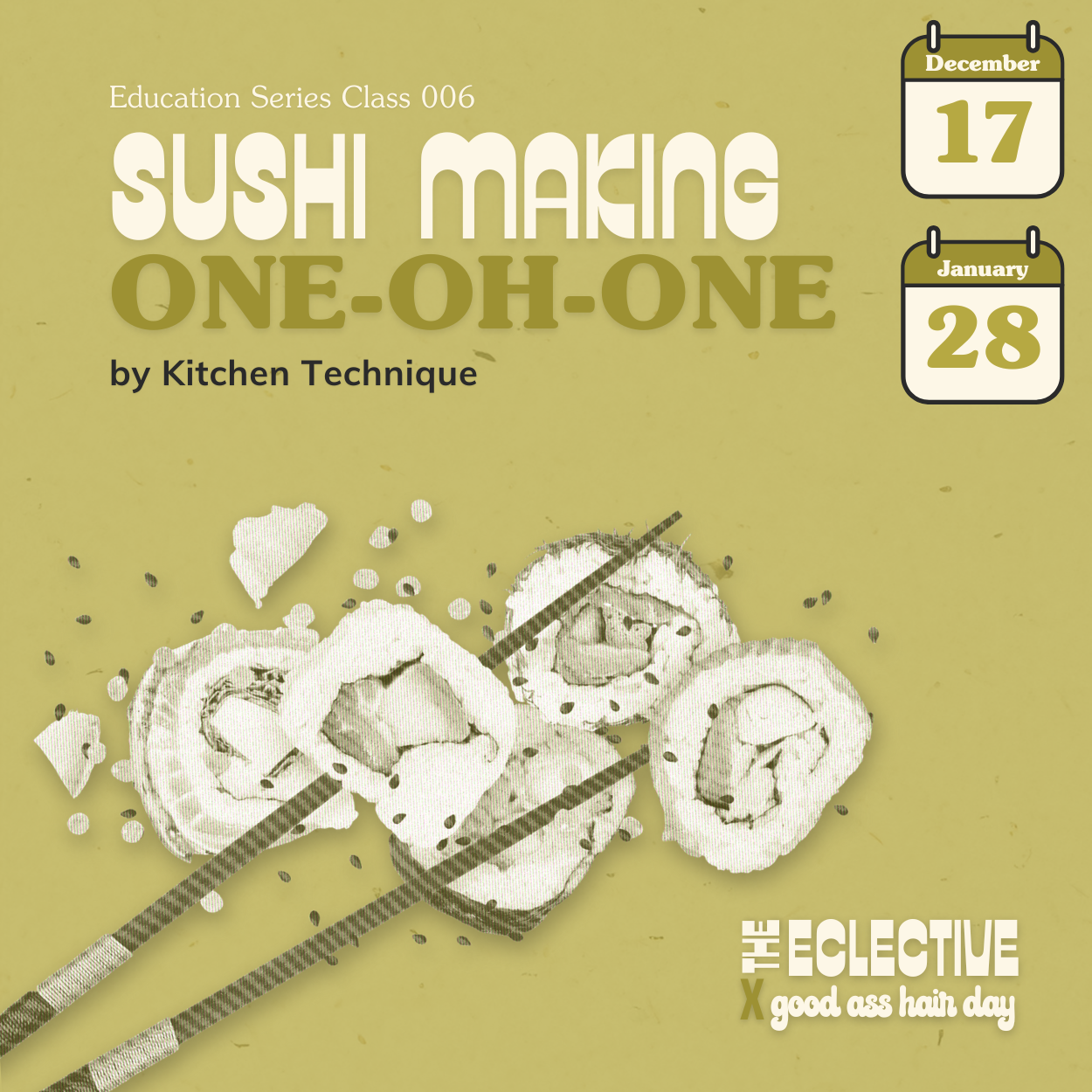 Sushi Making 101 with Kitchen Technique